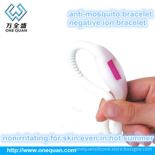 Eco-friendly Natural Fashion anti-mosquito silicone baby wristbands